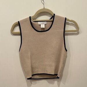 House of Harlow Cream Top